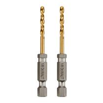 Conjunto de Brocas DEWALT DD5108T - Revestimento de Nitreto de Titânio - 2 Unidades de 1/8" Conjunto de Brocas DEWALT DD5108T - Revestimento de Nitreto de Titânio - 2 Unidades de 1/8"