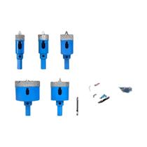 Conjunto De Brocas Diamante De 6-45mm 8PCS Para Cerâmica, Vidro, Mármore, Granito, Pedra E Porcelana