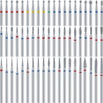 Conjunto de brocas Diamond Nail Honoson, 60 peças com caixa de armazenamento