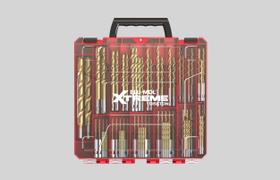 Conjunto de brocas Disston BLU-MOL Xtreme 115PC hexagonal e redonda Conjunto de brocas Disston BLU-MOL Xtreme 115PC hexagonal e redonda