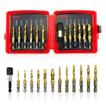Conjunto de Brocas e Machos Gesuche Titânio 12 Peças Troca Rápida Conjunto de Brocas e Machos Gesuche Titânio 12 Peças Troca Rápida