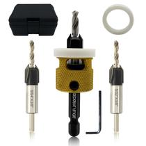 Conjunto de brocas escareadas DECKRKAT Hex Shank 3 unidades HSS M2