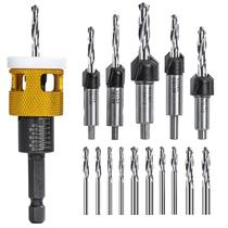 Conjunto de Brocas Escareadas LEOMAUNYX com Depth Stop - 5 + 10 Unidades