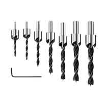 Conjunto De Brocas Escareadoras Para Madeira HSS, Escareador, Chanfrador E Cortador De Furos Para Conjunto De Brocas Escareadoras Para Madeira HSS, Escareador, Chanfrador E Cortador De Furos Para