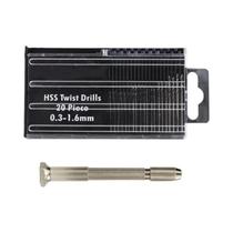 Conjunto De Brocas Espirais Mini HSS 0.3mm-1.6mm Para Reparação De Joias, Relógios, Modelagem E