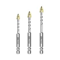 Conjunto De Brocas Excêntricas Com Cabo Hexagonal Para Perfuração De Pedra, Cerâmica, Placa De Aço,