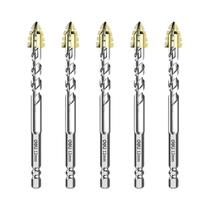 Conjunto De Brocas Excêntricas Com Cabo Hexagonal Para Perfuração Em Pedra, Cerâmica, Placa De Aço,