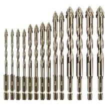 Conjunto de brocas excêntricas com quatro canais, dente de serra, HSS Gold, 14 unidades