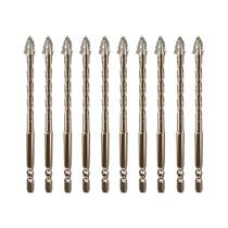 Conjunto De Brocas Excêntricas Serrilhadas De Quatro Lados 6-12mm Para Vidro, Cerâmica, Concreto E