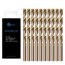 Conjunto de brocas GMTOOLS M35 HSS Cobalt 8 mm 135, ponta 10 unidades Conjunto de brocas GMTOOLS M35 HSS Cobalt 8 mm 135, ponta 10 unidades