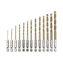 Conjunto De Brocas Hexagonais 13 Peças Para Parafusadeira Elétrica Para Metal Endurecido E