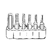 Conjunto de brocas hexagonais Bestway em aço carbono de 2,5 a 8 mm