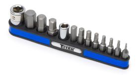 Conjunto de Brocas Hexagonais Titan 16112 (13 Peças) com Suporte Magnético