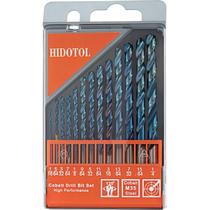 Conjunto de brocas HIDOTOL M35 HSS Twist Drill Bits 1,6-6,4 mm 13 unidades
