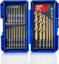 Conjunto de brocas Highfire Hex Shank, 22 peças para controlador de impacto