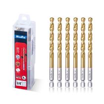 Conjunto de brocas Highfire Twist Titanium 1/4 Hex (pacote com 6)