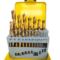 Conjunto de brocas Hymnorq Brad Point Wood 19 unidades de 1 mm a 10 mm
