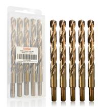 Conjunto de brocas Luckyway 1/2 Cobalt Twist, 5 unidades com caixa M35 Conjunto de brocas Luckyway 1/2 Cobalt Twist, 5 unidades com caixa M35