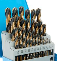 Conjunto de brocas MACXCOIP 29 unidades de aço de alta velocidade com caixa de armazenamento