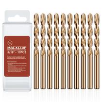 Conjunto de brocas MACXCOIP M35 de aço de alta velocidade 10 unidades 5/16 polegadas