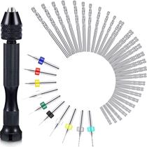 Conjunto de brocas manuais Mudder 57 peças Pin Vise Micro Twist