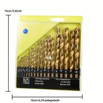 Conjunto De Brocas Métricas M35 Cobalto 19 Peças 1mm-10mm Para Aço Inoxidável E Metal Duro