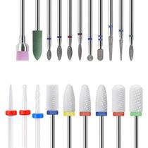 Conjunto de Brocas para Broca de Unhas finibir 20 Peças Cerâmica Diamante 3/32"