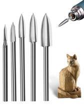 Conjunto de brocas para escultura em madeira Faqeegi HSS 3-8mm 5PCS