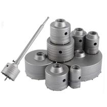 Conjunto De Brocas Para Furadeira De 30-160mm Para Concreto, Cimento E Pedra, Ferramentas De Corte Conjunto De Brocas Para Furadeira De 30-160mm Para Concreto, Cimento E Pedra, Ferramentas De Corte