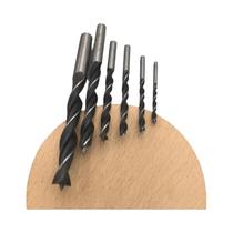 Conjunto De Brocas Para Madeira 3-10mm, Abridor De Furos De Três Pontas, Broca Manual Elétrica Para