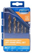 Conjunto de brocas para mão esquerda Century Drill & Tool 74105, 5 unidades