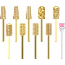 Conjunto de brocas para unhas Honoson Cuticle Tungstênio, 10 unidades