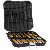 Conjunto de brocas PlatinumEdge Metric 99 unidades Titanium HSS 1,5-10 mm