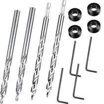 Conjunto de brocas Pocket Hole Mudder 3/8", 4 peças com batente de profundidade