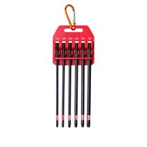 Conjunto de brocas Protorq Long Impact T15-T40 TORX de 6 peças com clipe Conjunto de brocas Protorq Long Impact T15-T40 TORX de 6 peças com clipe