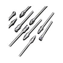 Conjunto De Brocas Rotativas De Carboneto De Tungstênio Com Haste De 1/8 De Polegada, 10 Peças Para