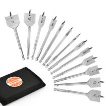 Conjunto de brocas Spade KENDO, liga de aço de 13 peças com bolsa