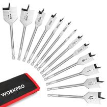 Conjunto de brocas Spade WORKPRO de 13 peças para marcenaria