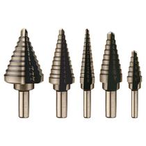 Conjunto de brocas Step Drill Aleric High Speed Steel Titanium, 5 unidades