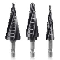 Conjunto de brocas Step Drill Lytool M35 em aço cobalto de 3 peças 1/8-7/8