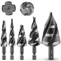 Conjunto de brocas Step Drill MABLEVI 5 unidades HSS Unibit 1/8-1-3/8 para metal