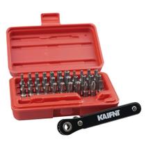 Conjunto de brocas Torx KAIFNT K403 com mini chave de catraca de 34 peças