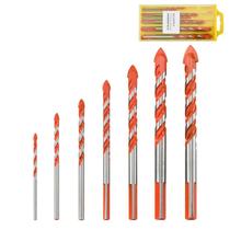Conjunto de brocas Triangle de 7 peças de 3-12 mm para azulejo, cerâmica e vidro Conjunto de brocas Triangle de 7 peças de 3-12 mm para azulejo, cerâmica e vidro