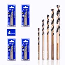 Conjunto de brocas Twist JEFE HEX, 5 conjuntos de 4 pacotes, comprimento de trabalho