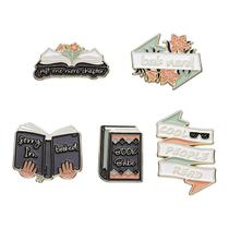 Conjunto de broches Creative Book Theme Alloy Blouse Pins Conjunto de broches Creative Book Theme Alloy Blouse Pins