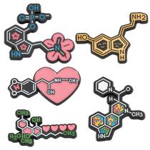 Conjunto de broches Creative Molecule Colorful Alloy Blouse Pi