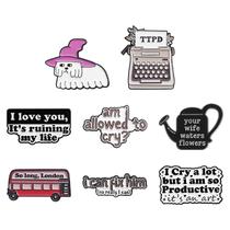 Conjunto de broches Creative Quote Funny Blouse Pins Alloy