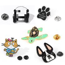 Conjunto de broches Cute Animal Cartoon Panda Cat Dog Paw Turtl