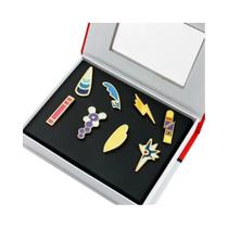 Conjunto De Broches E Pins De Academia Pokémon, Incluindo Pins De Kanto, Johto, Hoenn, Sinnoh,