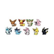 Conjunto De Broches Eevee Anime Elf Com 9 Peças, Pins De Esmalte E Emblemas De Metal Modernos Para Conjunto De Broches Eevee Anime Elf Com 9 Peças, Pins De Esmalte E Emblemas De Metal Modernos Para
